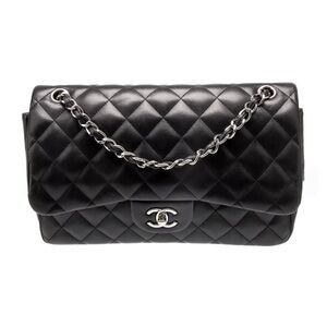 CHANEL Jumbo Lamb Skin Flap Bag